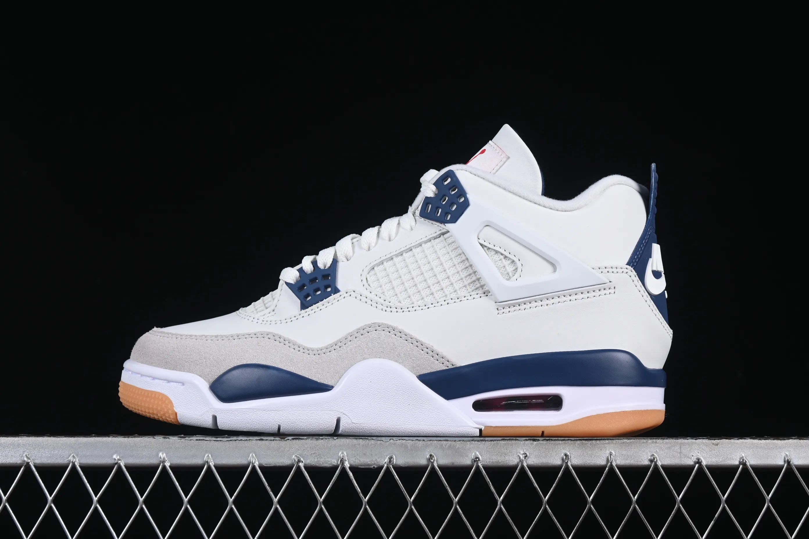 All categories Air Jordan Jordan series basketball shoes Air Jordan 4 GX foreign trade version Nk SB x Air Jordan 4 "Navy" AJ4 Joe 4 joint white and blue DR5415-100